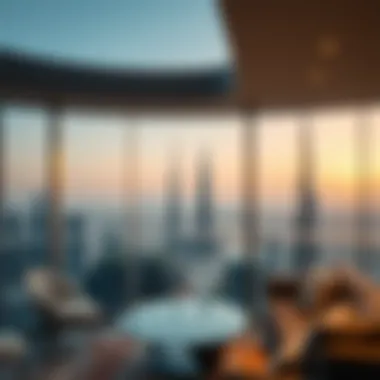 Panoramic Views from Amalia Residences Breathtaking view from a balcony at Amalia Residences overlooking Dubai skyline