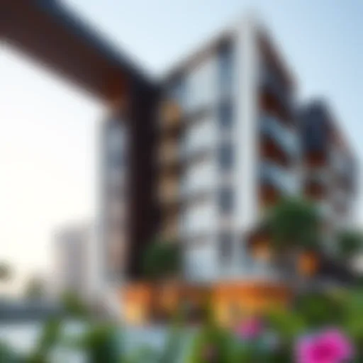 Stunning exterior view of Amalia Residences showcasing modern architecture