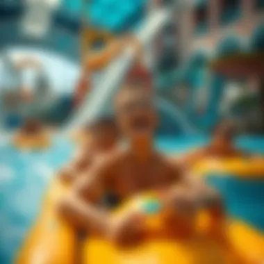 Thrilling Activities at Aquafun Dubai Visitors enjoying adventurous activities at Aquafun Dubai in a lively atmosphere