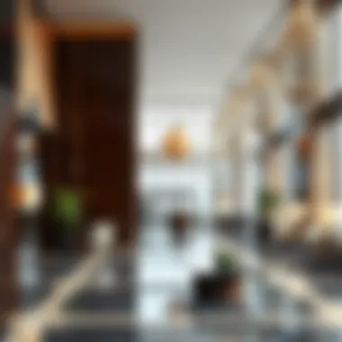 Elegant Interiors of Boulevard Plaza Interior design details highlighting the elegance of Boulevard Plaza's public spaces