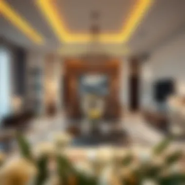 Luxurious Living in Azizi Amber A luxurious living space within Azizi Amber highlighting comfort and elegance
