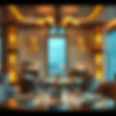 Culinary Excellence at فندق رويال ام البطين An exquisite dining setting reflecting the hotel's culinary excellence