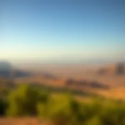 Panoramic view of Ghantoot's natural landscape