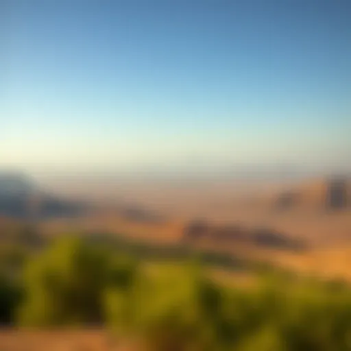 Panoramic view of Ghantoot's natural landscape