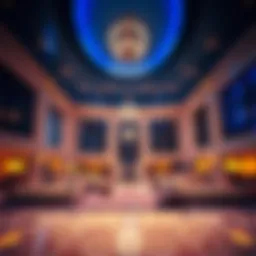 Luxurious hotel lobby in Al Raqa
