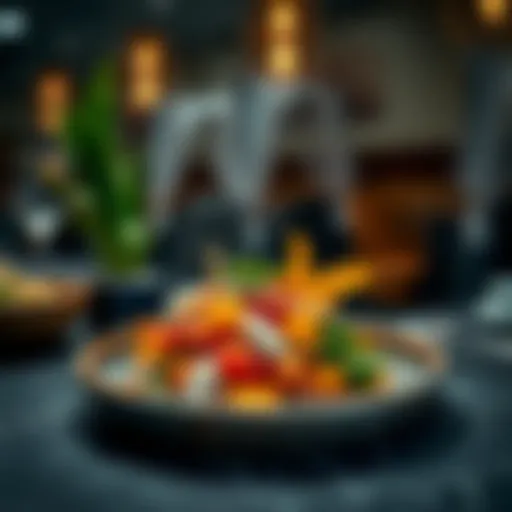 A vibrant dish showcasing local ingredients