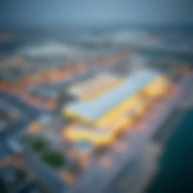 Aerial view of Dubai showcasing IKEA's strategic location