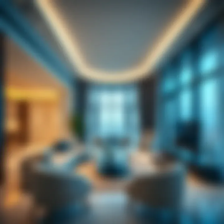 Luxurious apartment interiors in Jumeirah Lake Towers