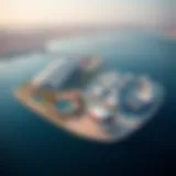 Aerial view of Port Rashid showcasing its waterfront design