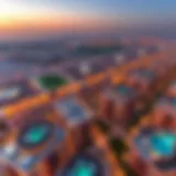 Aerial view of Rakan real estate developments in Dubai