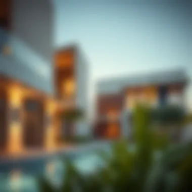 Modern Architecture in Rakan Modern architecture of Rakan properties showcasing luxury living