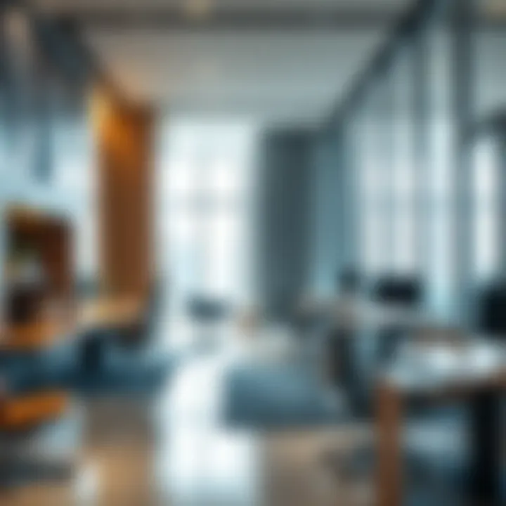 Interior view highlighting modern office spaces