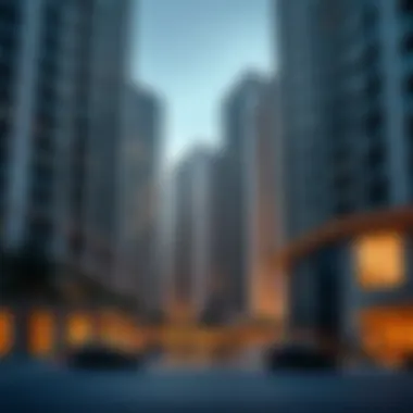 Residential Architecture in Dubai Modern residential buildings reflecting the skyline