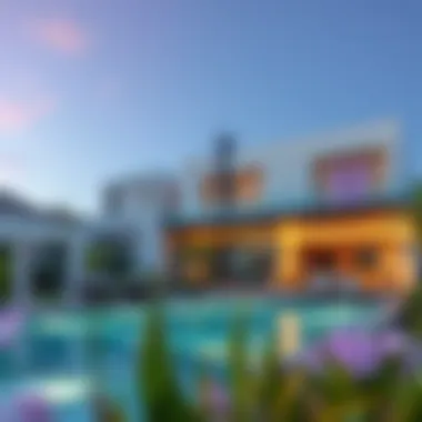 Stunning Architectural Design of Golf Residences Luxurious golf residence exterior showcasing modern architecture