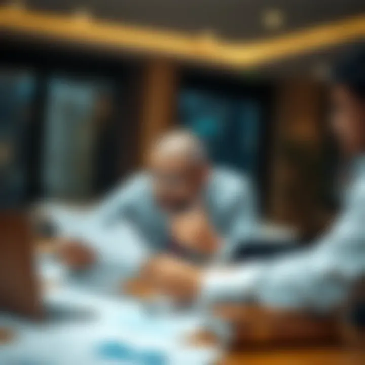 Investors analyzing market trends related to ياس بيج, emphasizing strategic planning for real estate investment.