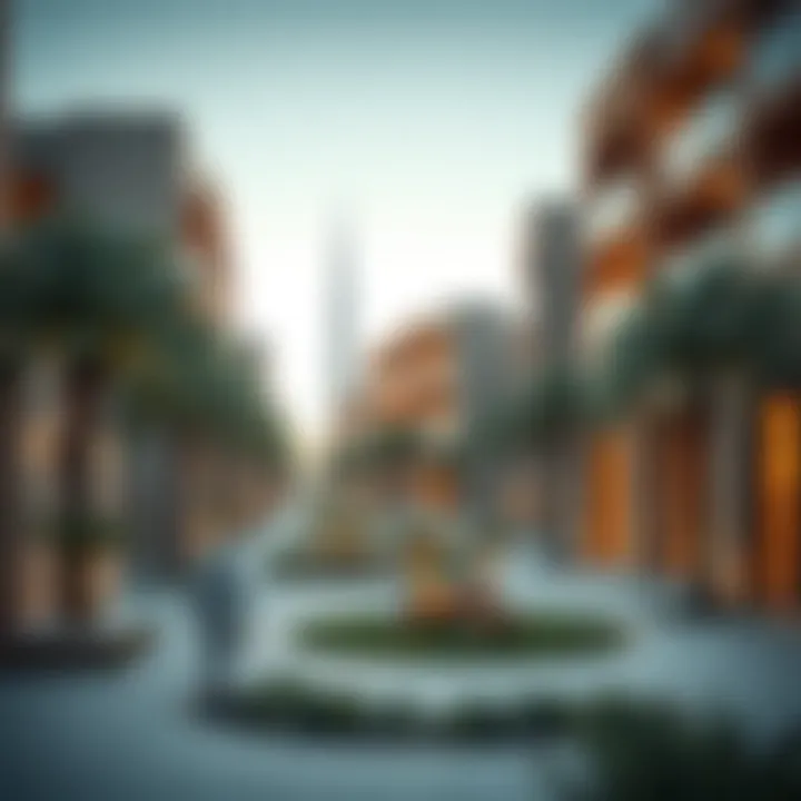 Conceptual illustration of community integration in Tilal Al Furjan