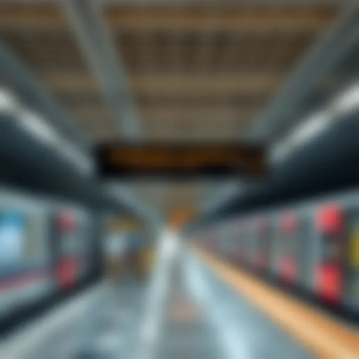 Signage and transport connections at Al Ghubaiba Metro Station