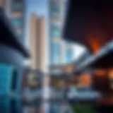 Architectural marvel of Gate Village showcasing modern design