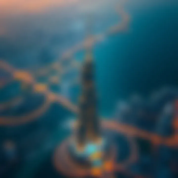 Aerial view highlighting the strategic location of XL Tower II